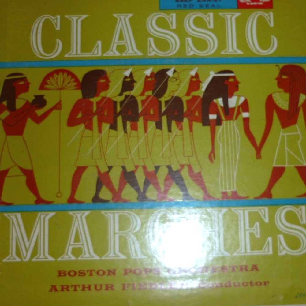 RCA Victor Classic Marches Boston Pops Arthur Fiedler 45 EP Record ERA-27